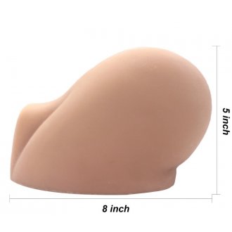 Hay Çift Girişli Gerçekci Dokuda Kalça Vajina Mastürbatör
