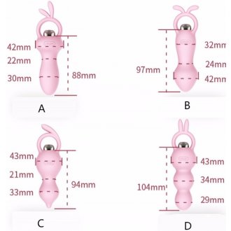 Leten 7 Hız Modlu Süper Silikon Titreşimli Anal Plug-2