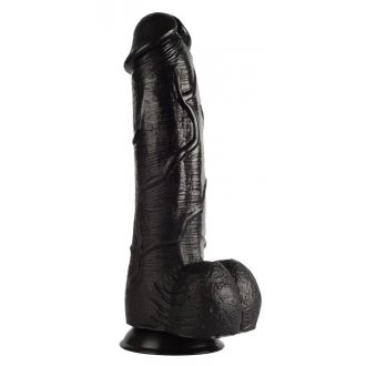 Nelson 30,5 Cm Realistik Damarlı Kalın Zenci Dildo Penis