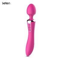 Leten 1+1 Çift Yönlü Kullanılabilen Şarjlı Masaj Aleti ve Titreşimli Vibratör