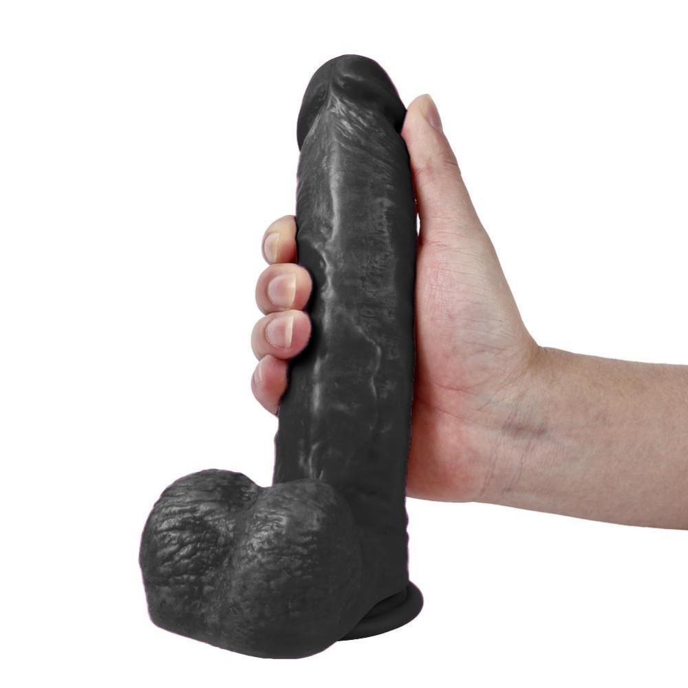 Dildo Series Siyah Wolf King 22 Cm Esnek  Realistik Penis Dildo