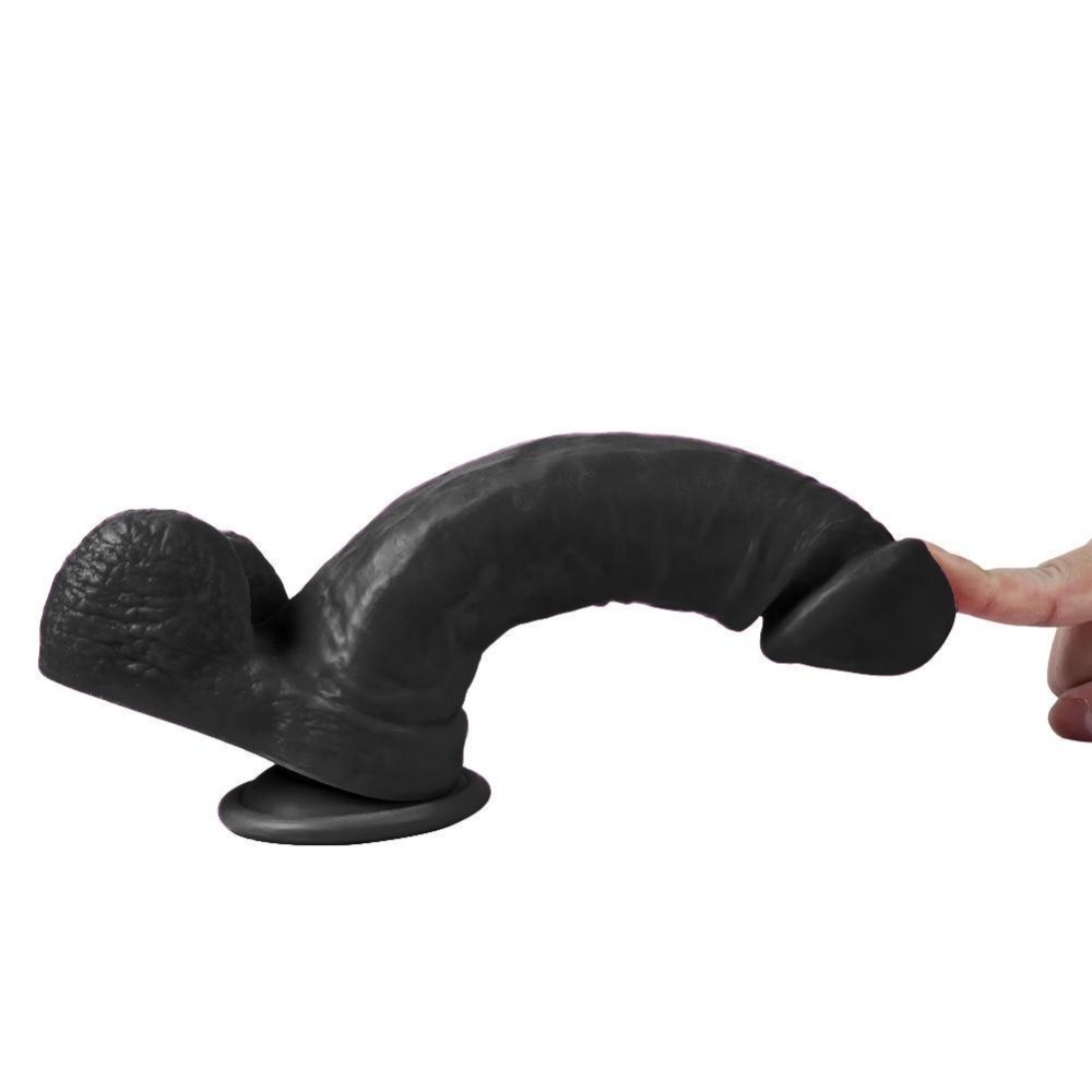 Dildo Series Siyah Wolf King 22 Cm Esnek  Realistik Penis Dildo