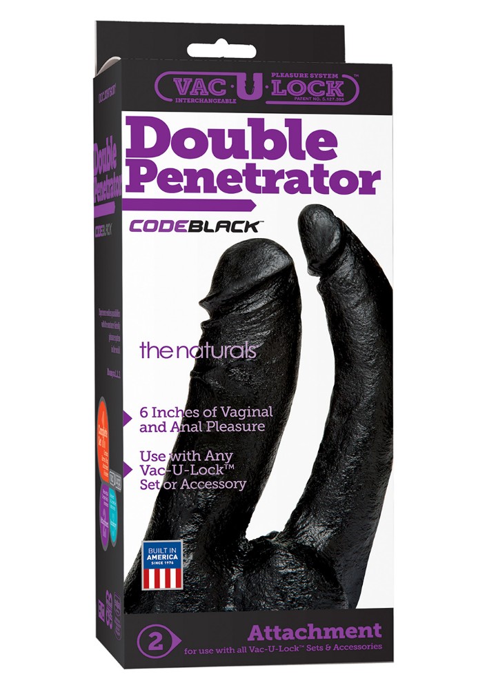 Doc Jonhson Doğal Çift Taraflı  Siyah Realistik Penis Made İn USA