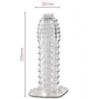 FH Labium Crystal Dış Yüzeyi Komple Tırtıklı Ekstra Uyarıcı Penis Kılıfı