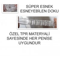 FH Suzaku Uç Kısmı Tırtıklı Gövdesi Kabartmalı Penis Kılıfı