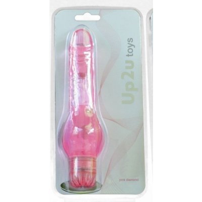 Jel Dokulu Klitoris Uyarıcılı Titreşimli Pembe Vibratör Penis Dildo