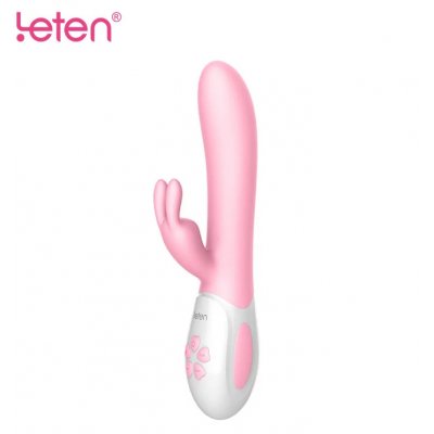 Leten Abby Oynar Başlı Titreşimli Medikal Silikon Şarjlı Titreşimli Vibratör