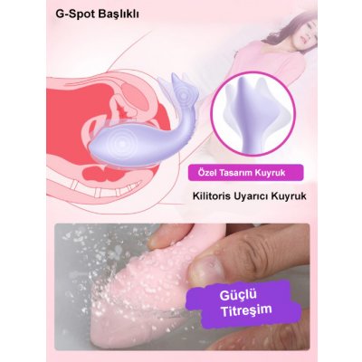 Leten Moe Pett Manyetik Şarjlı Silikon Mini Vibratör