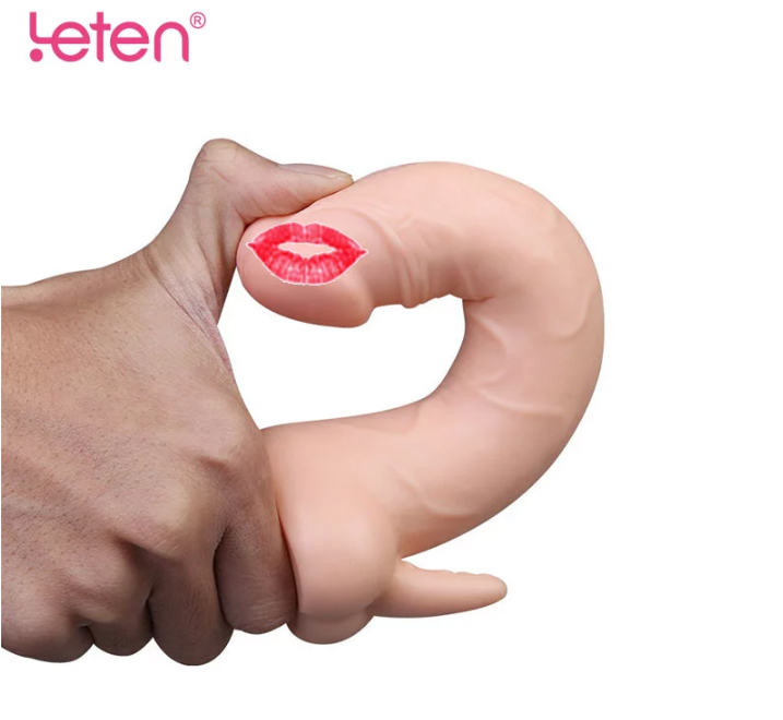 Leten Ultra Yumuşak Kıkırdaklı Şarjlı Klitoris Uyarıcı Titreşimli Realistik Vibratör