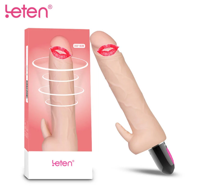 Leten Ultra Yumuşak Kıkırdaklı Şarjlı Klitoris Uyarıcı Titreşimli Realistik Vibratör