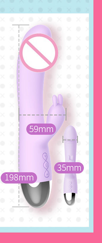 Leten Yüksek Kalite Silikon Penis Başlı G-Bölgesi ve Klitoris Uyarıcı Şarjlı Vİbratör