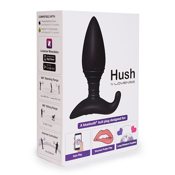 Lovense Hush Wifi İle Akıllı Telefon ve Tablet Kontrolü Sağlayan 38 Mm Anal Plug