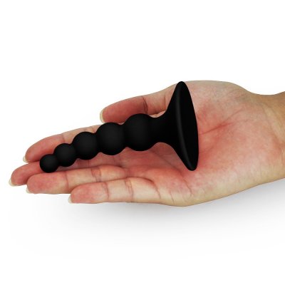 Lovetoy Lure Me Silikon Boğumlu 10 Cm Siyah Anal Plug
