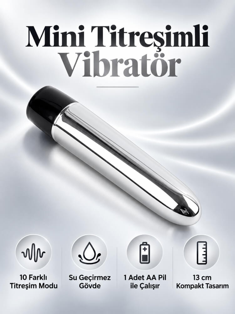 10 Farklı Titreşime Sahip 10 Cm Mini Titreşimli Vibratör
