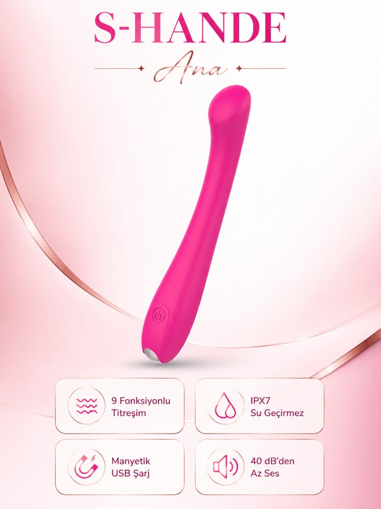 Ana 9 Fonksiyonlu Ultra Esnek Silikon Vibratör