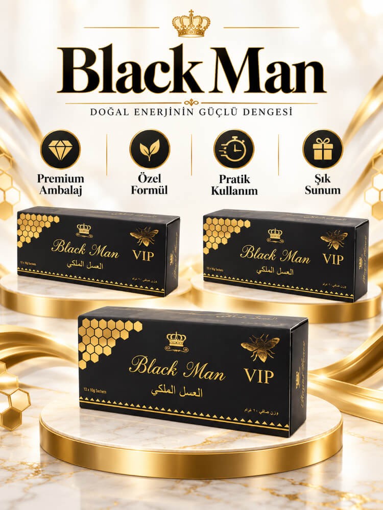Black Man Royal Honey 12x10 Gr Erkeklere Özel Bal 3'lü Set
