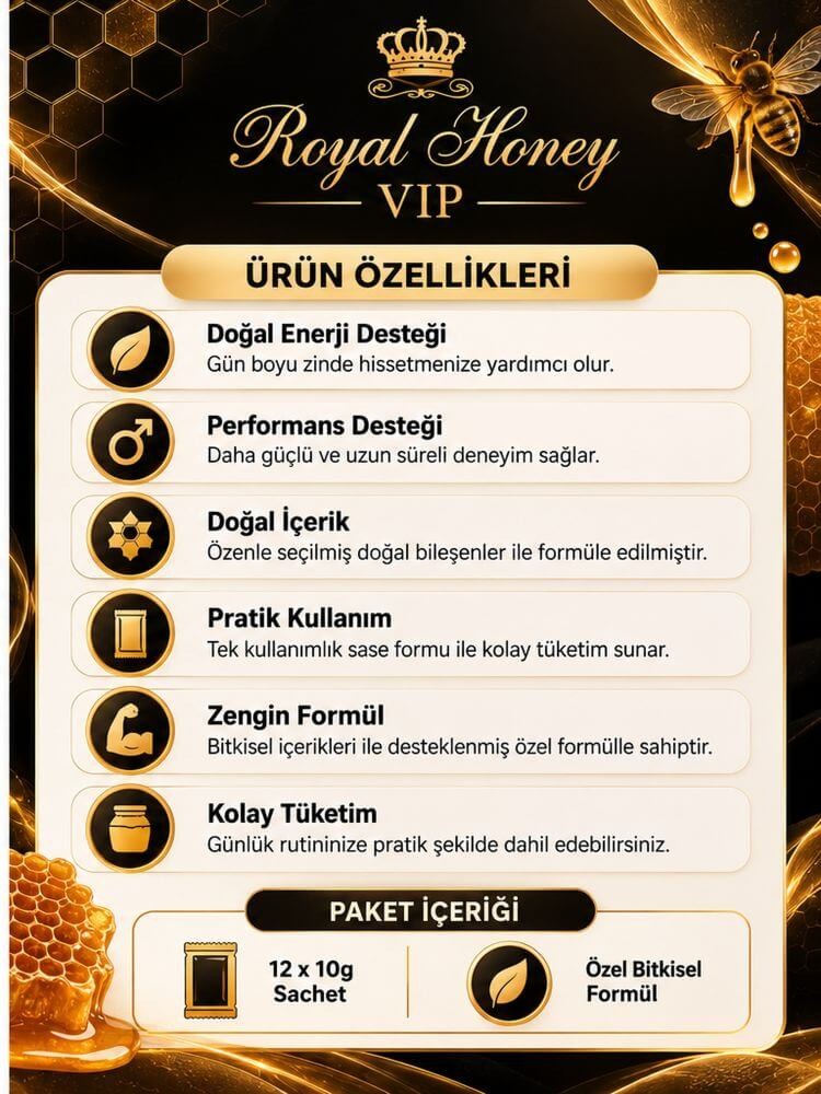 Black Man Royal Honey 12x10 Gr Erkeklere Özel Bal