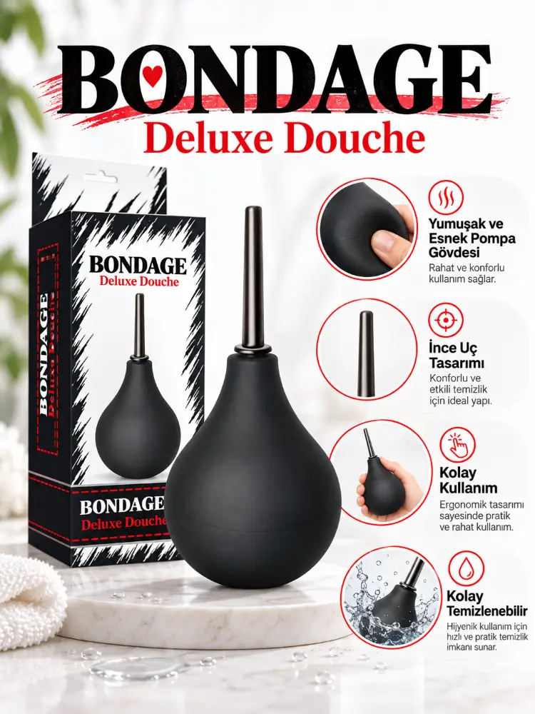 Bondage Fetish Deluxe Anal Temizleme Pompası