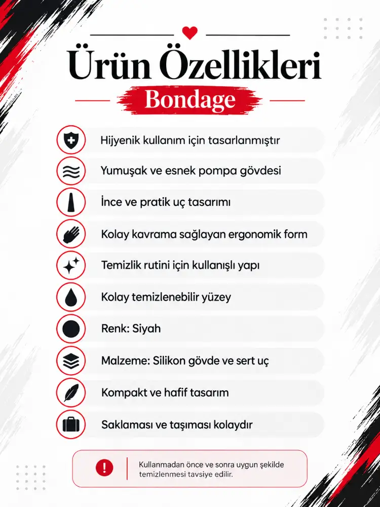 Bondage Fetish Deluxe Anal Temizleme Pompası