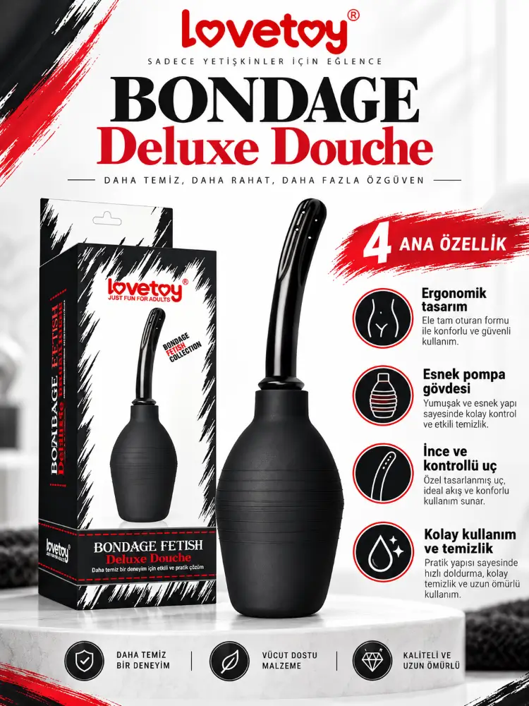 Bondage Fetish Deluxe Douche Anal Temizleme Pompası