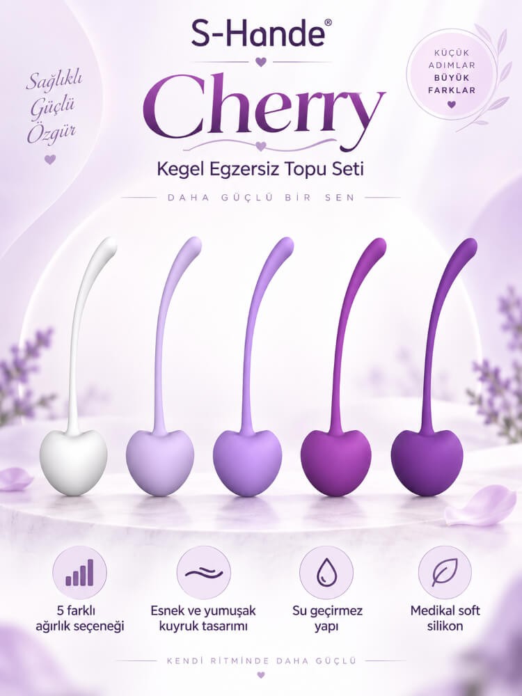 Cherry 5 Farklı Ağırlığa Sahip Kegel Egzersiz Seti