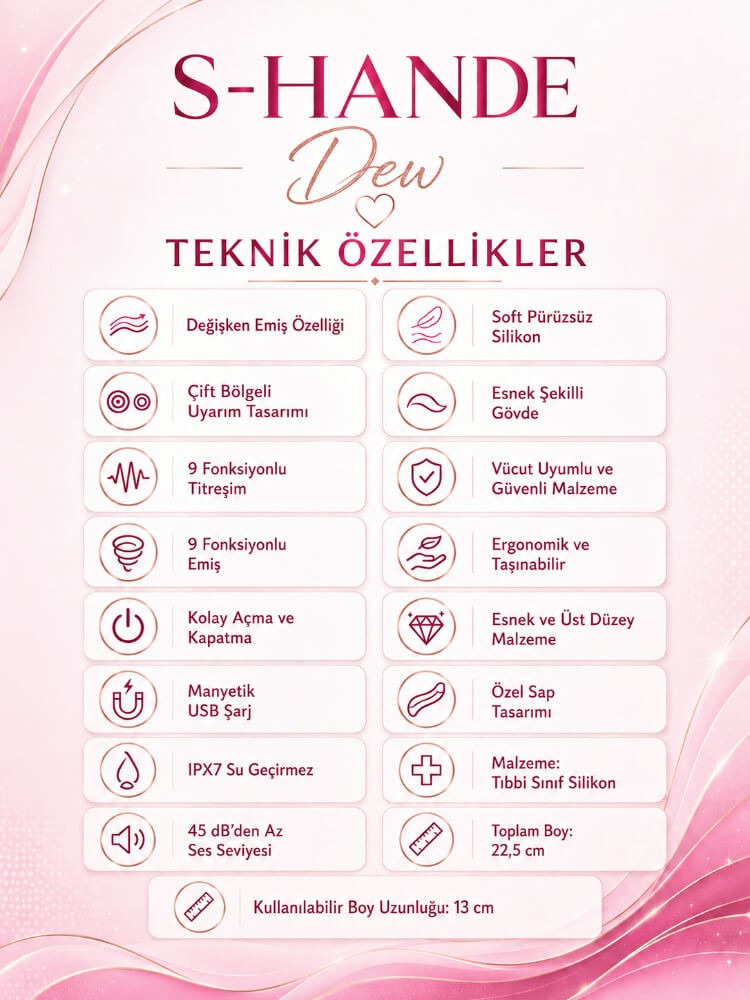 Dew Titreşimli G-Bölgesi Klitoris Emiş Vibratör