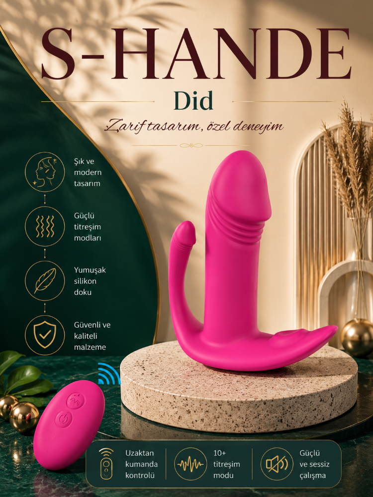 Did 9 Modlu Titreşimli Giyilebilen Anal ve Vajinal Kumandalı Vibratör