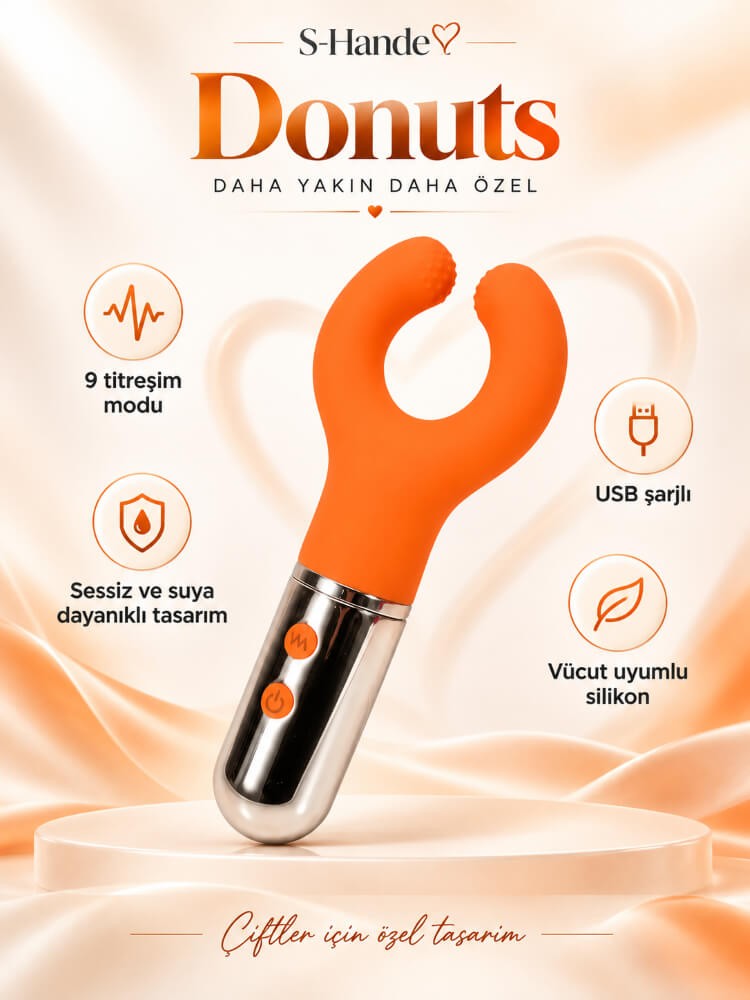 Donuts 9 Modlu Erojen Bölgelere Unisex Özel Orgazm Vibratör
