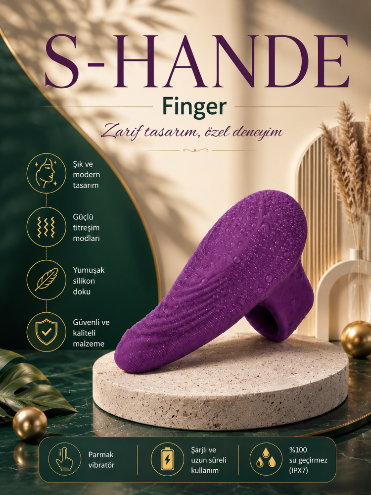 Finger Klitoris Özel Su Geçirmez Parmağa Takılabilen Mini Titreşimli Vibratör