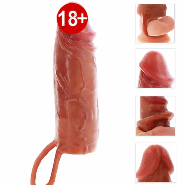 Get Real Hydrated Skin Çift Katmanlı 16 Cm Realistik Silikon Penis Kılıfı 