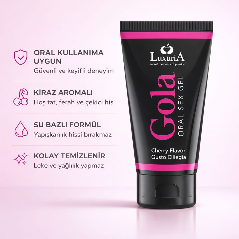 İntimateline Luxuria Gola Kirazlı 50 ML Oral Seks Jeli 