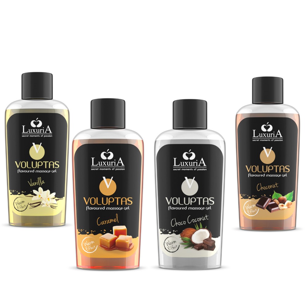 İntimateline Voluptas 4’lü Doğal Aromalı Isıtıcı Masaj Jeli Seti