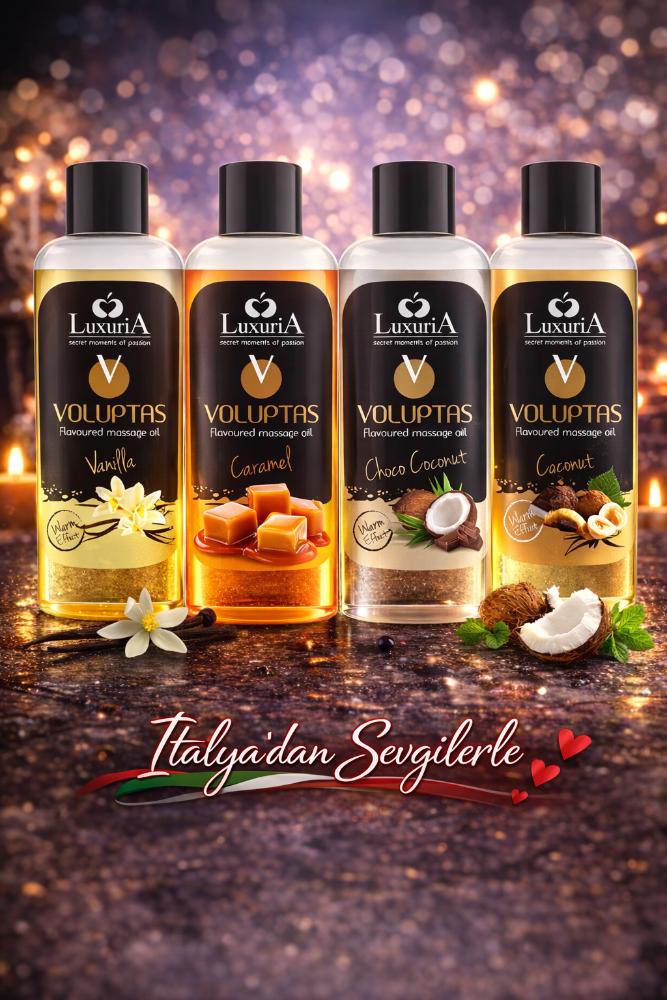 İntimateline Voluptas 4’lü Doğal Aromalı Isıtıcı Masaj Jeli Seti