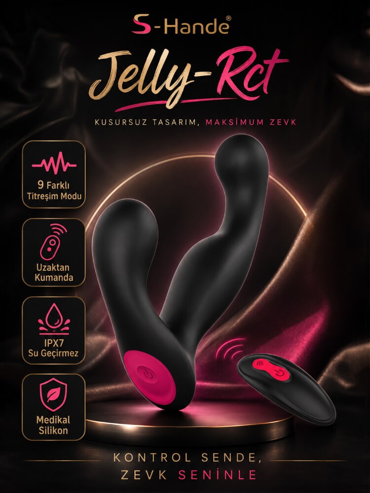 Jelly-Rct 9 Fonksiyonlu Titreşimli Anal ve Vajinal Kumandalı Titreşimli Vibratör
