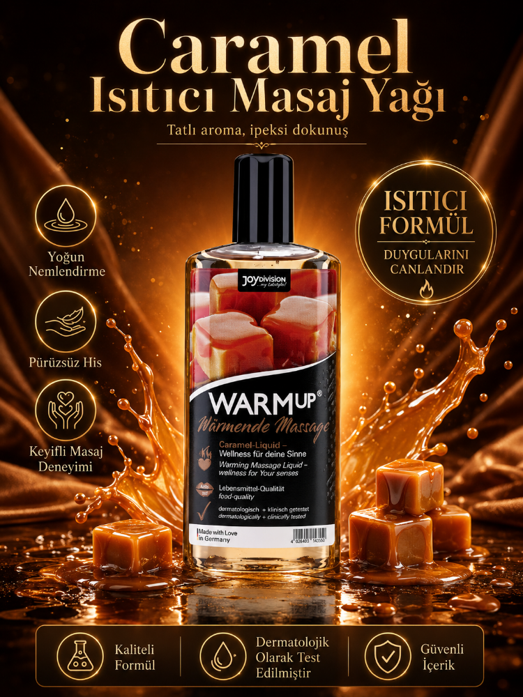 Joy Division Warm Up Karamel Aromalı Isıtıcı Masaj Jeli 150 Ml 