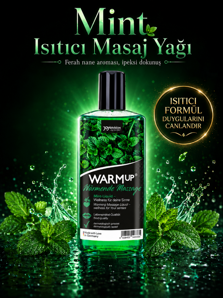 Joy Division Warm Up Nane Aromalı Isıtıcı Masaj Jeli 150 Ml 