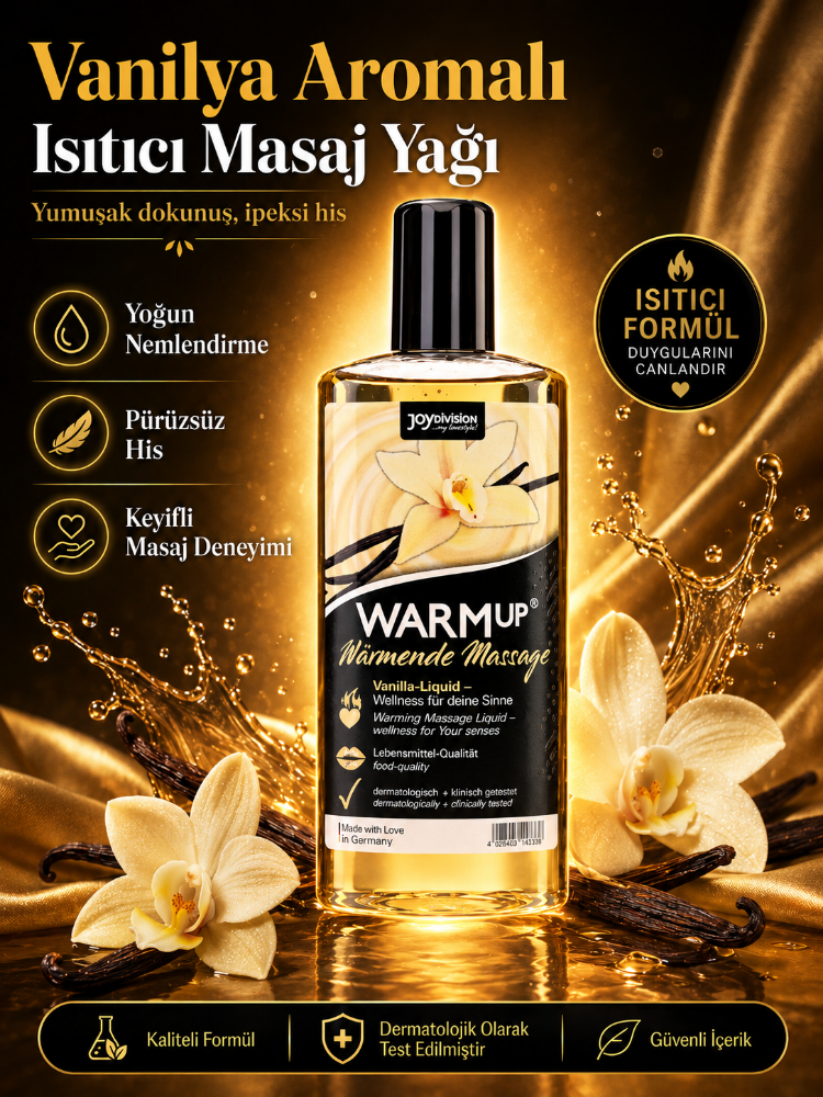 Joy Division Warm Up Vanilya Aromalı Isıtıcı Masaj Jeli 150 Ml 