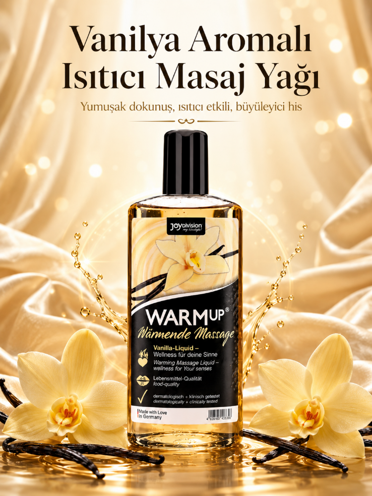 Joy Division Warm Up Vanilya Aromalı Isıtıcı Masaj Jeli 150 Ml 