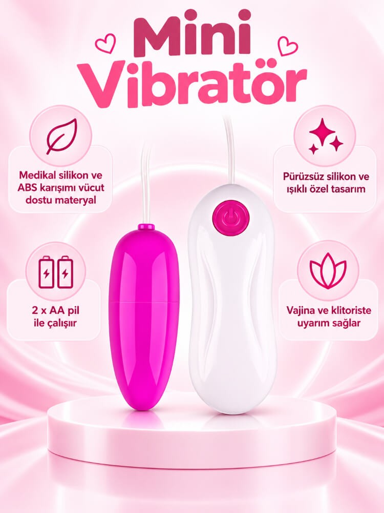 Kumandalı 10 Farklı Titreşim Hızına Sahip Mini Vibratör