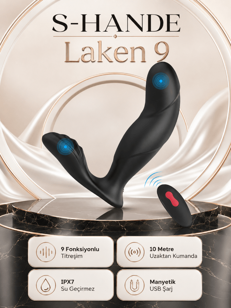 Laken 9 Fonksiyonlu Titreşimli Kumandalı Giyilebilen Vibratör
