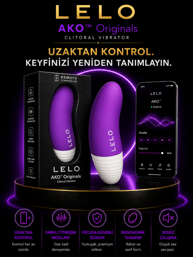 Lelo AKO Originals Güçlü & Sessiz Telefon Kontrollü Klitoral Vibratör