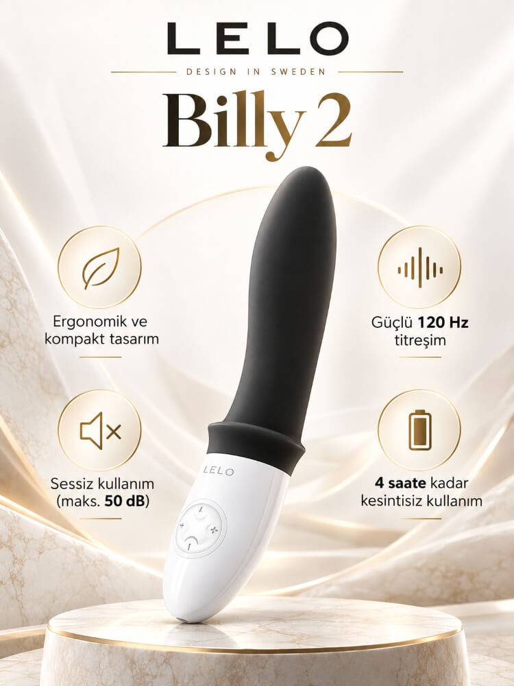 Lelo Billy 2 Black G Bölgesi Uyarıcı Vibratör