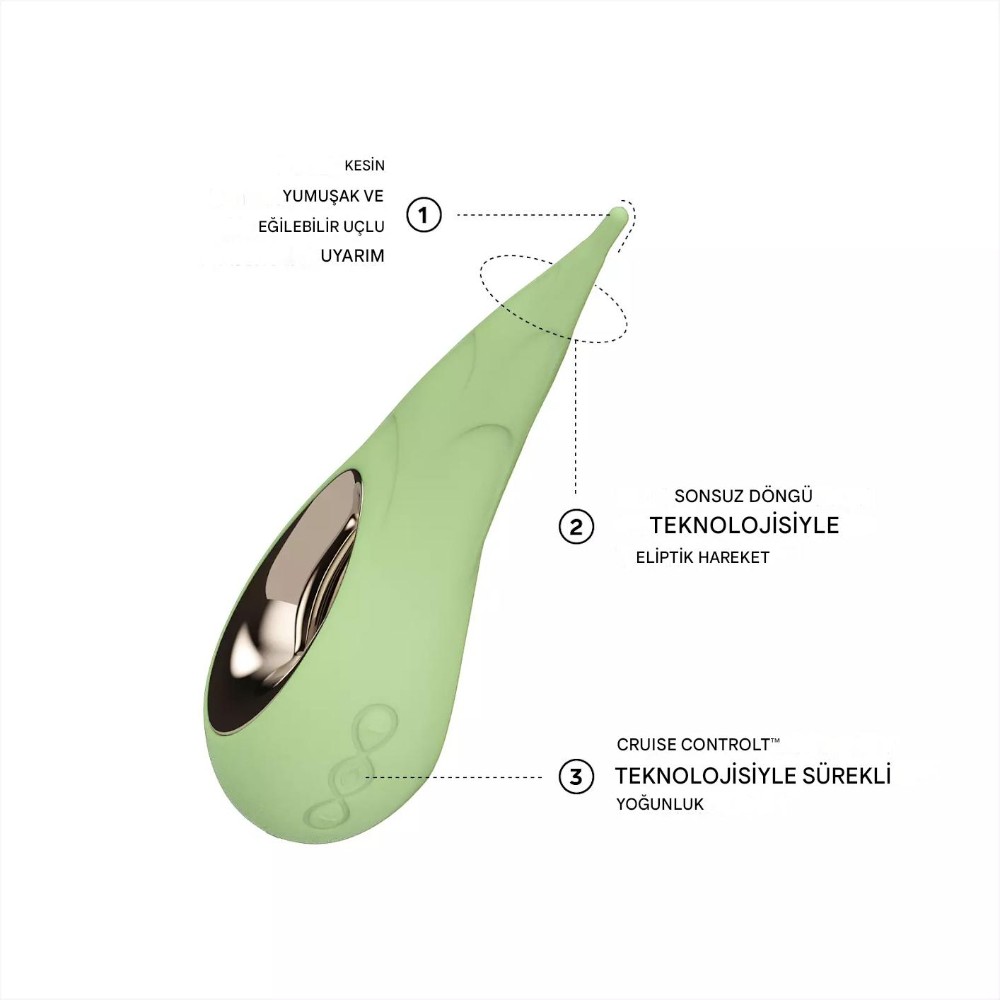 Lelo Dot Cruise Pistachio Cream Premium Hareketli Mini Vibratör