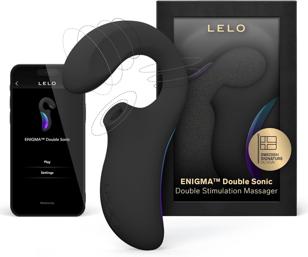 Lelo Enigma Double Sonic Black Klitoris Uyarıcı G Spot Vibratör