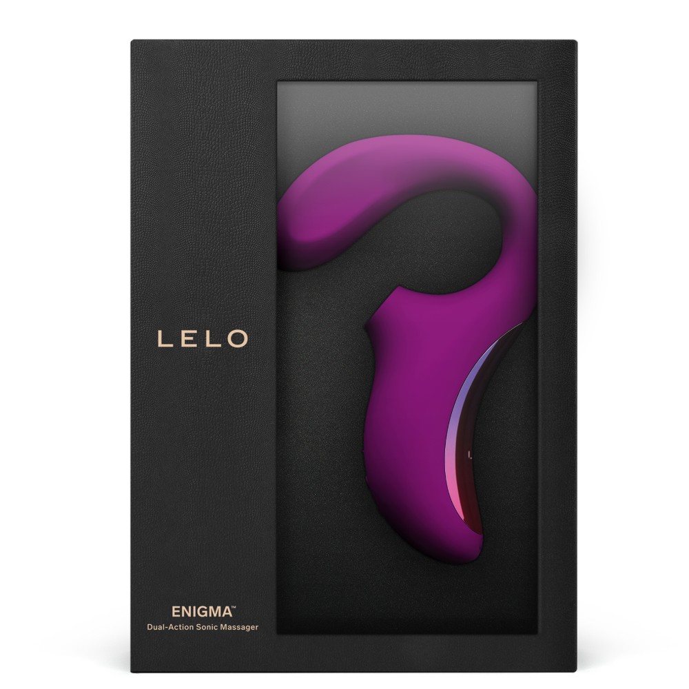 Lelo - Enigma Deep Rose Emiş Yapabilen Çift Etkili Ultra Lüks Masaj Aleti Vibratör