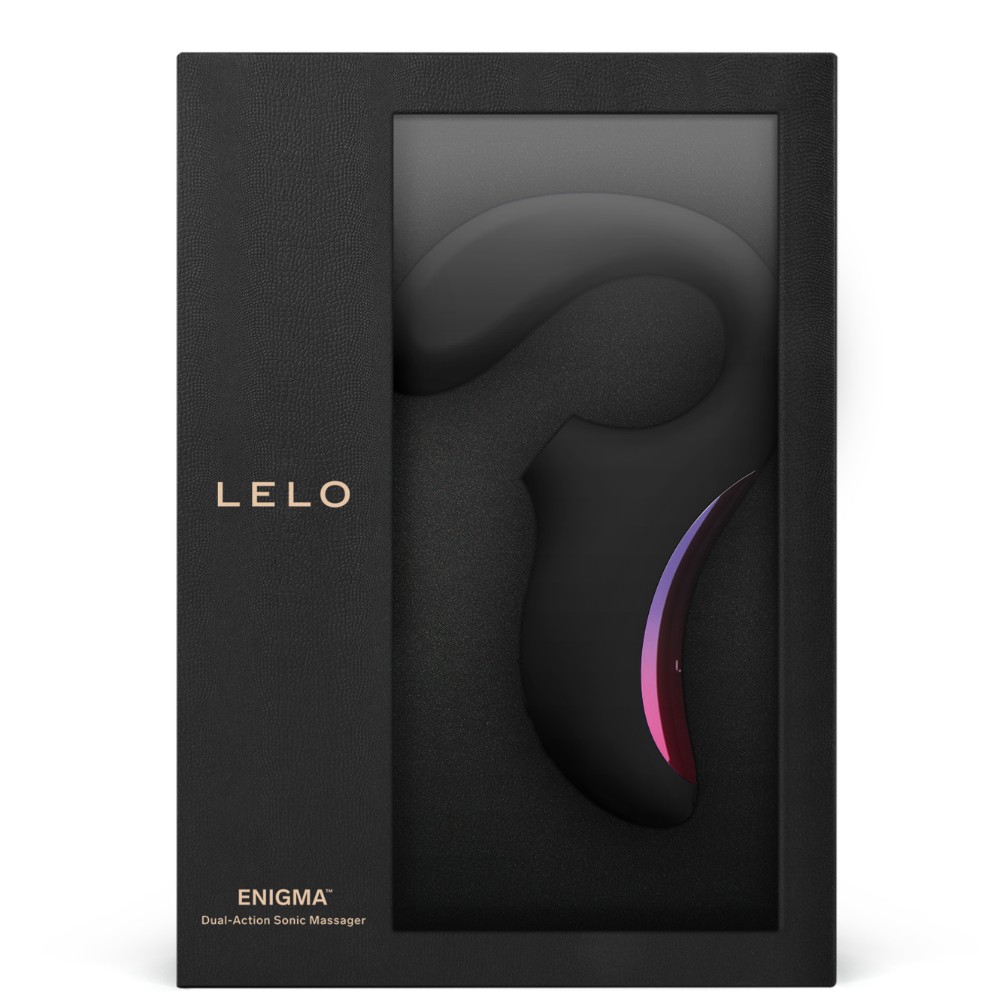 Lelo - Enigma Black Emiş Yapabilen Çift Etkili Ultra Lüks Siyah Masaj Aleti Vibratör