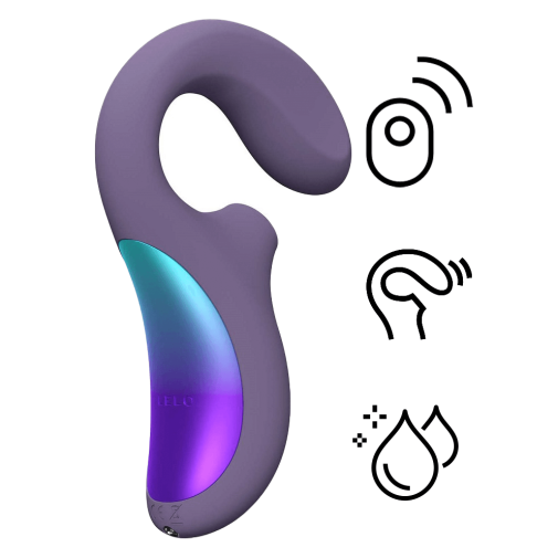 Lelo Enigma Wave Cyber Mor Klitoris Uyarıcı Siyah Vibratör