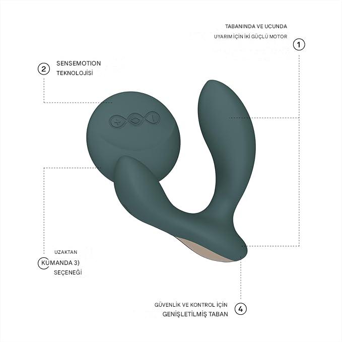 Lelo Hugo 2 Green Kumanda Kontrollü Premıum Prostat Masaj Aleti