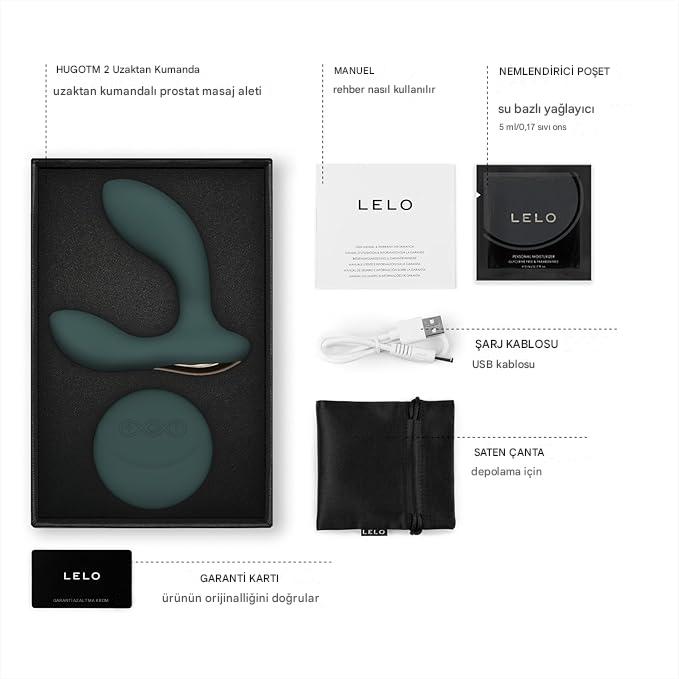 Lelo Hugo 2 Green Kumanda Kontrollü Premıum Prostat Masaj Aleti