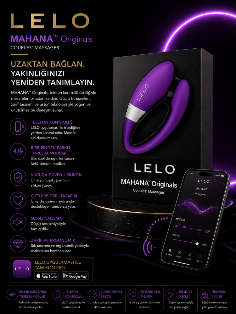 Lelo Mahana Originals Premium Telefon Kontrollü Çiftlere Özel Giyilebilir Vibratör 